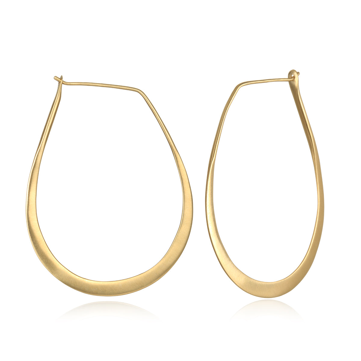 Minimalist 22K Gold Hoop Earrings