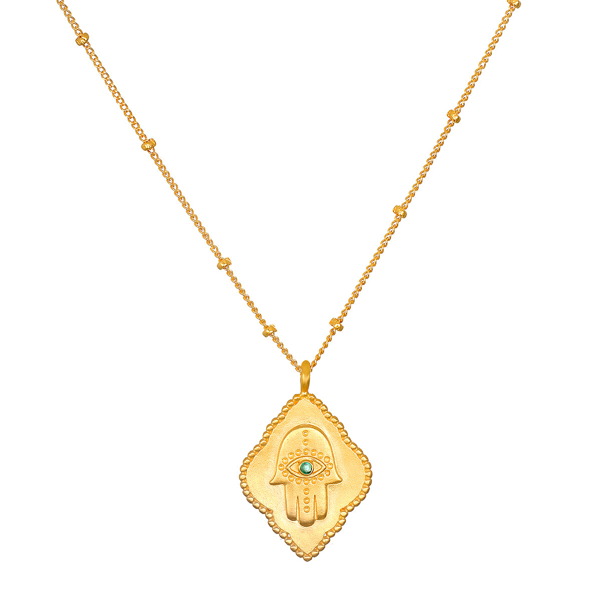 Hamsa Hand Necklace  9ct Gold - Gear Jewellers