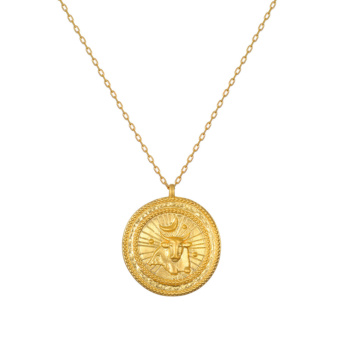 Taurus coin deals necklace