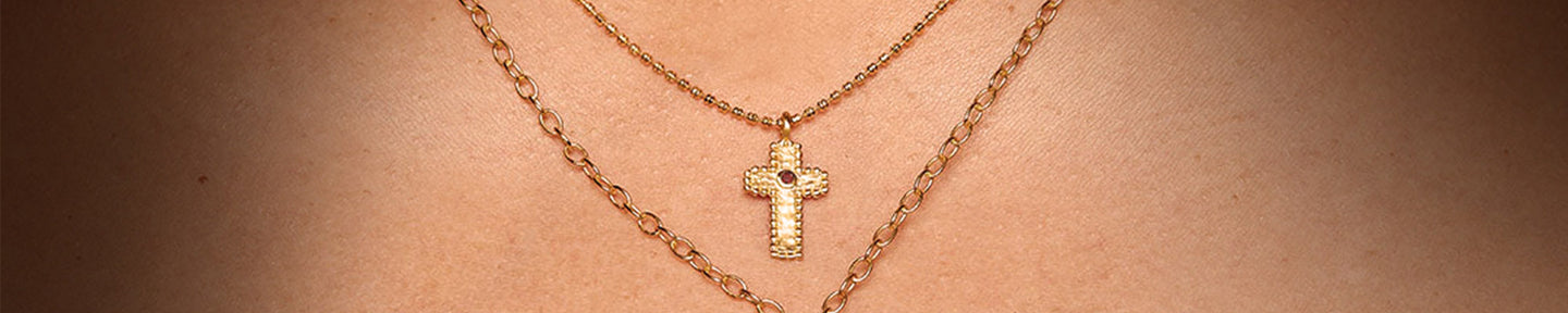 Cross Necklace and Charm Jewelry Collection