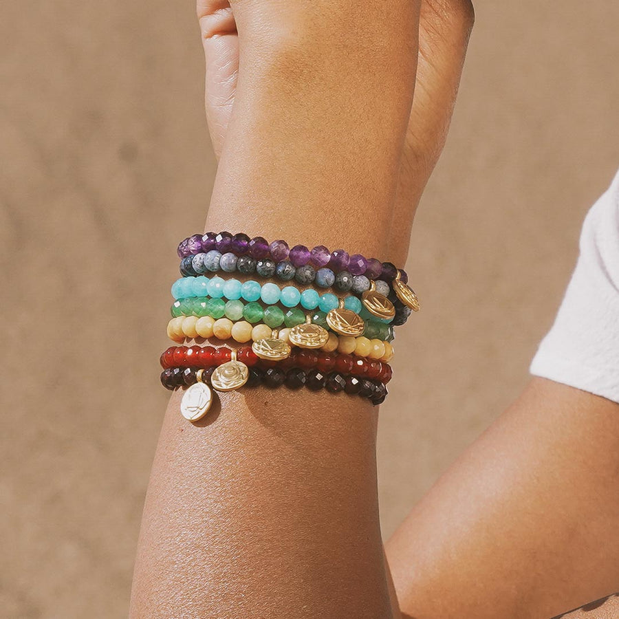 Crown Chakra Amethyst Stretch Bracelet