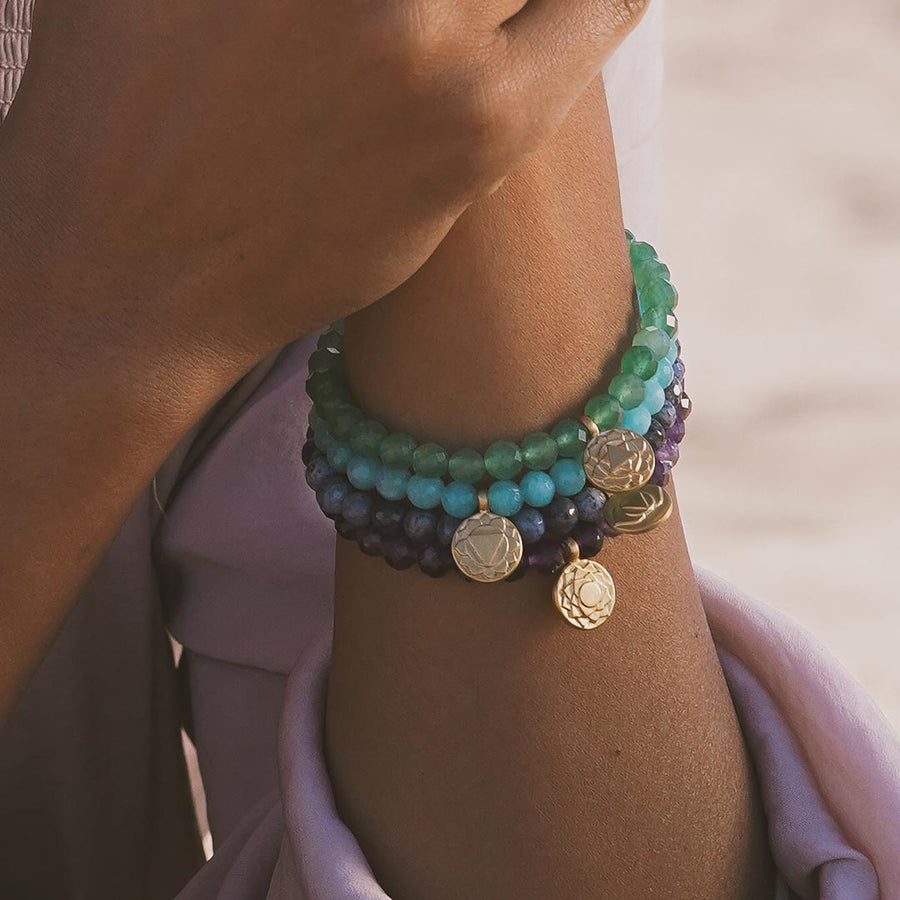 Third Eye Chakra Dumortierite Stretch Bracelet