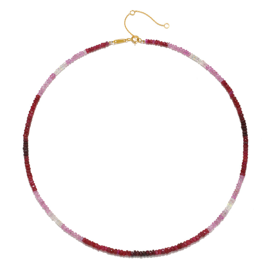 Shades of Passion 14kt Gold Ruby Necklace