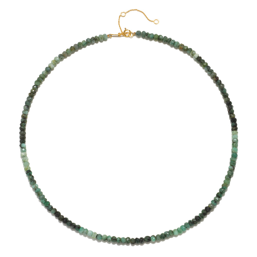 Shades of Wisdom 14kt Gold Emerald Necklace