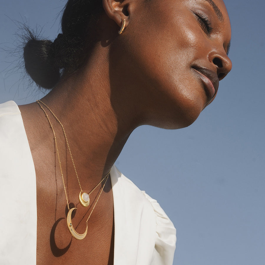 Cradled in Light Moonstone Necklace