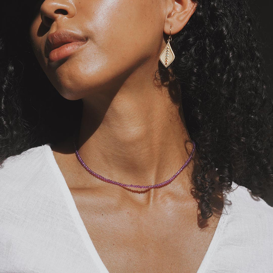 Embrace Bliss Amethyst Crown Chakra Choker