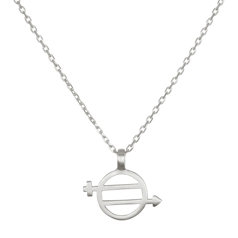 Equal Means Equal - Equality Necklace Silver