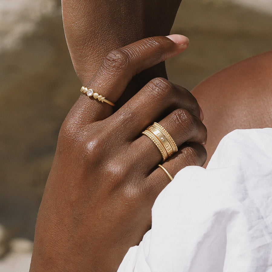 Blessings Mantra Spinning Ring