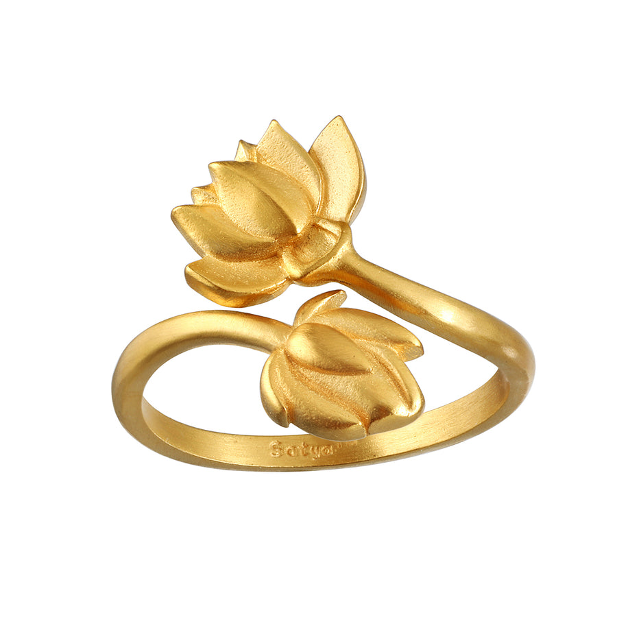 Lotus Open Ring – JoyJewels Fine Jewelry
