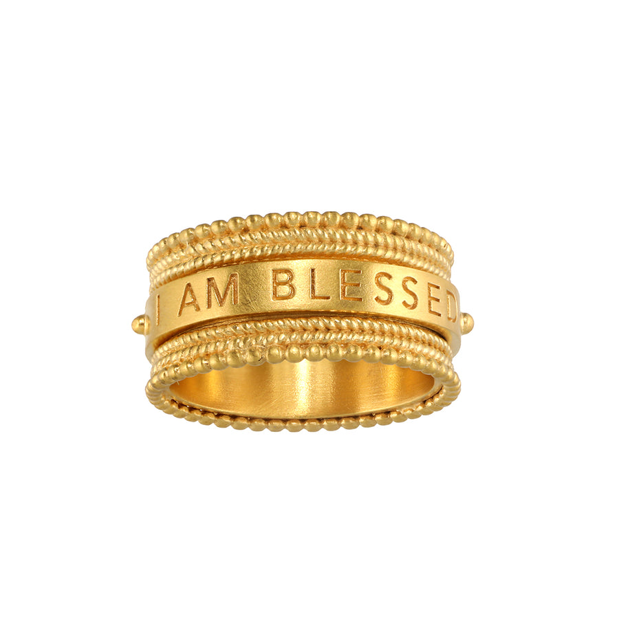 Blessings Mantra Spinning Ring