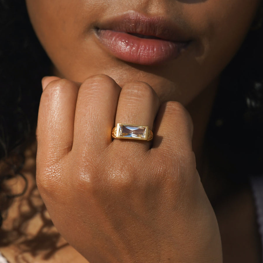 Eternal Radiance White Topaz Ring