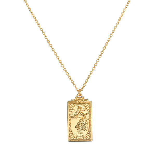 Set of SIX outlet 18k Gold Plated Tarot Necklaces